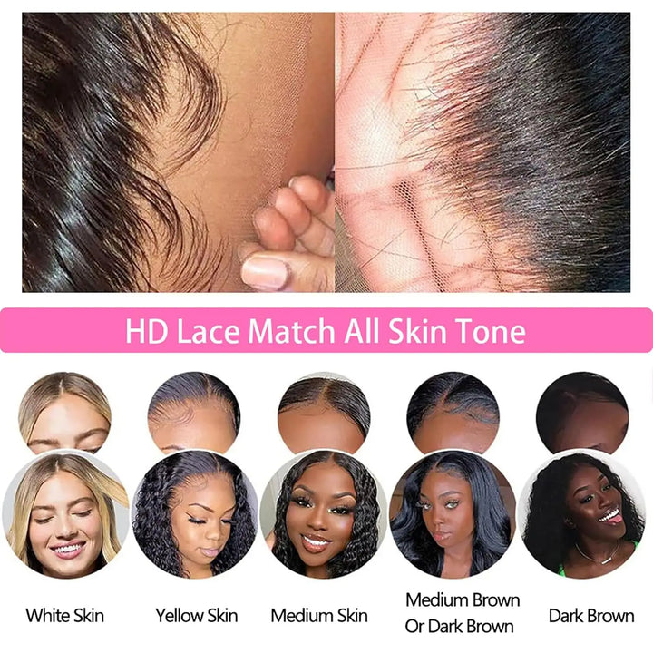 Straight Human Hair Bundles with Closure - JoySky Hair