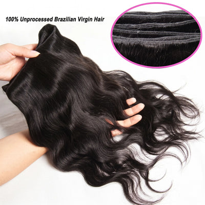 16A Body Wave Bundles 100% Human Hair Brazilian Remy Weave Raw Hair 22 24 26 28 30 Inch Unprocessed Double Weft Human Hair Bundles Extensions