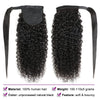 Ponytail Human Hair Wrap Around Brazilian Remy Human Hair For Women Ponytail Extensions Curly Wrap Around Ponytail 24 Inches