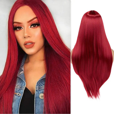 30 Inch Red Straight Wig Human Hair 13x4 Hd Lace Frontal Wigs Human Hair Brazilian Colored Straight Lace Front Wig Density 250%