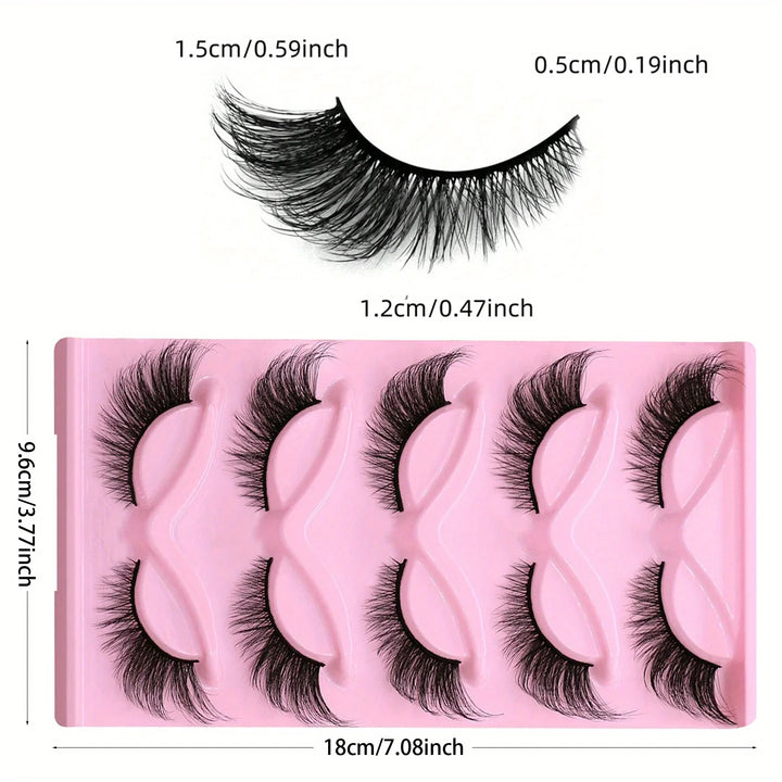 Wispy Cat Eye Lashes – 15 Pairs