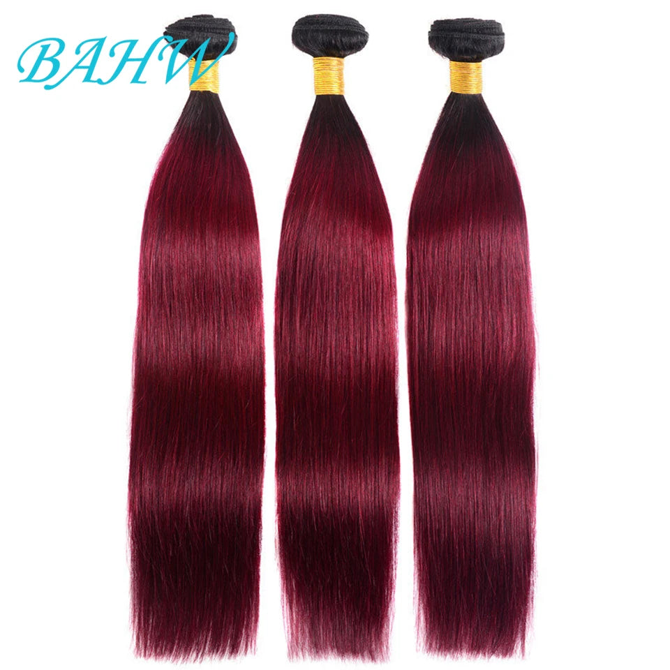 Straight Burgundy Hair Bundles - JoySky Hair