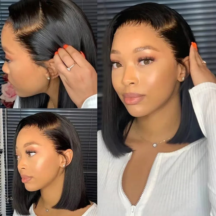 Straight Bob HD Lace Front Human Hair Wig