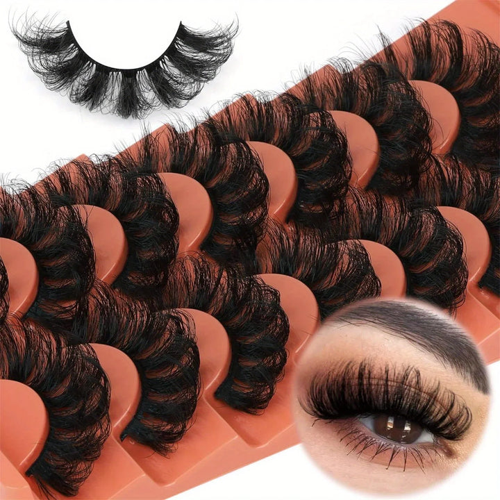 8D Fluffy Wispy Lashes – 21 Pairs