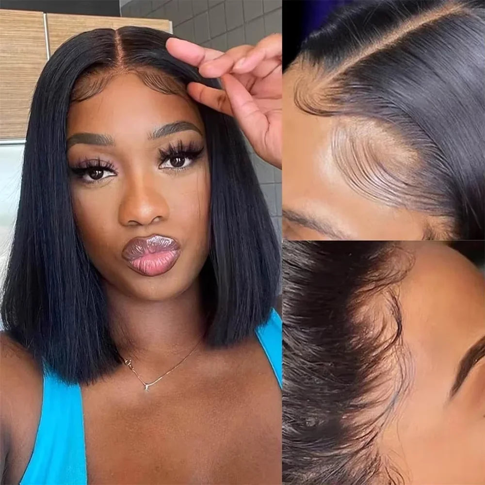Straight Bob HD Lace Front Human Hair Wig