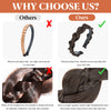 SARLA Synthetic Butterfly Braided Headband Hair Belt Plaited Hairband Bohemian Style Women Hairstyle Hairpieces H26
