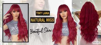 Long Curly Wine Burgundy Red Synthetic Wigs with Long Bangs for Women Afro Deep Wave Cosplay Party Natural Hair Heat Reisitant