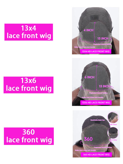 360 Lace Front Human Hair Wigs Brazilian Straight