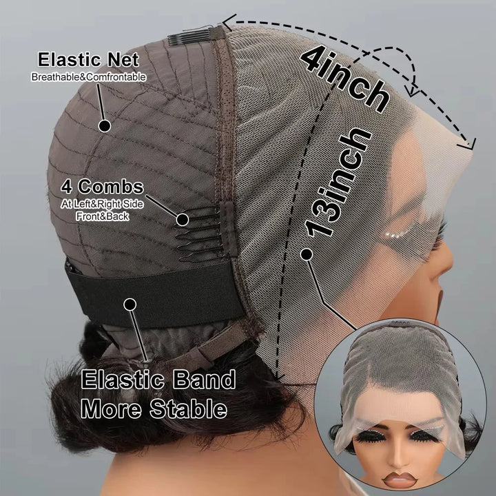 Pixie Cut 13x4 Lace Front Human Hair Wig