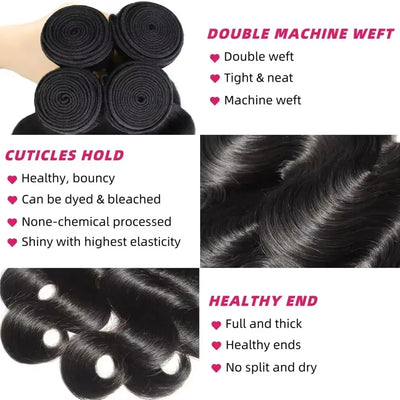 Smilegirl Body Wave 1 3 4 5 Bundles Brazilian Remy Unprocessed Human Hair Wavy Double Drawn Bundles Weave Extensions Wholeasle Brazilian Virgin Weave Bundles