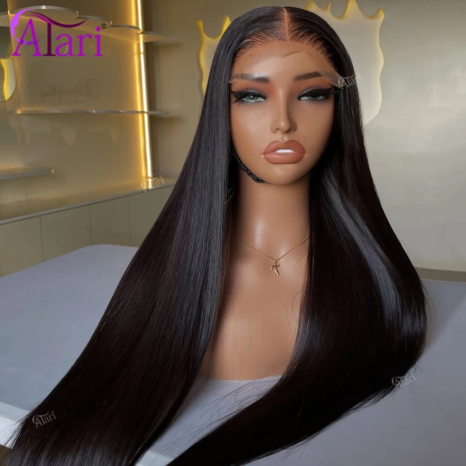 Straight Transparent Lace Front Human Hair Wig - JoySky Hair