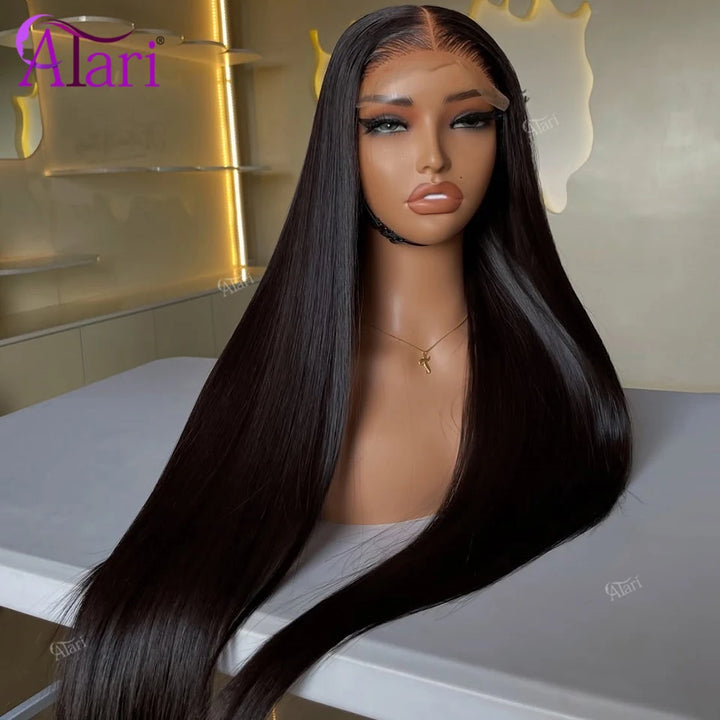 Straight Transparent Lace Front Human Hair Wig - JoySky Hair