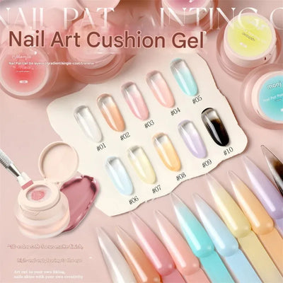 5ml Nail Art Cushion Gradient Painting Gel Black Ombre Patting Gel Polish UV/LED Blush Blooming Aura Manicure Nail Polish Tools