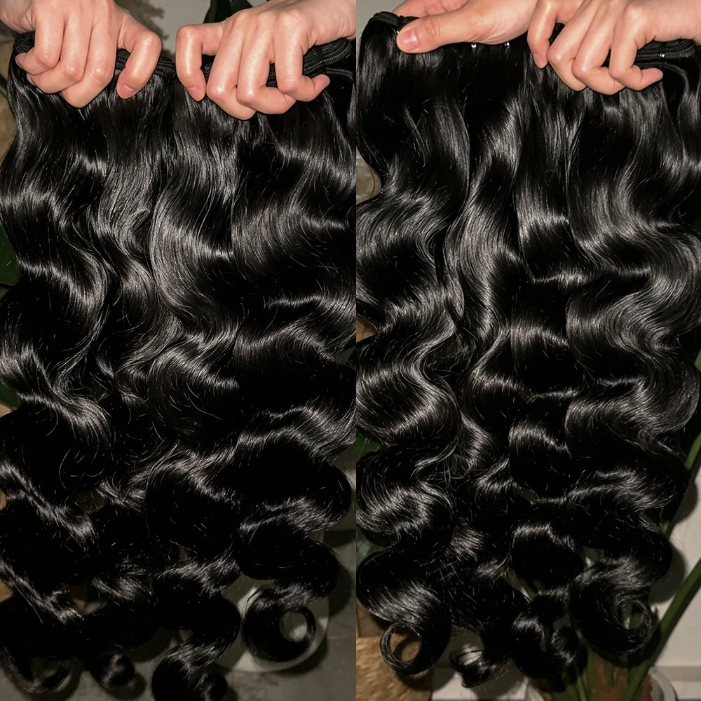 Bone Straight Human Hair Bundles – 30–32 Inch