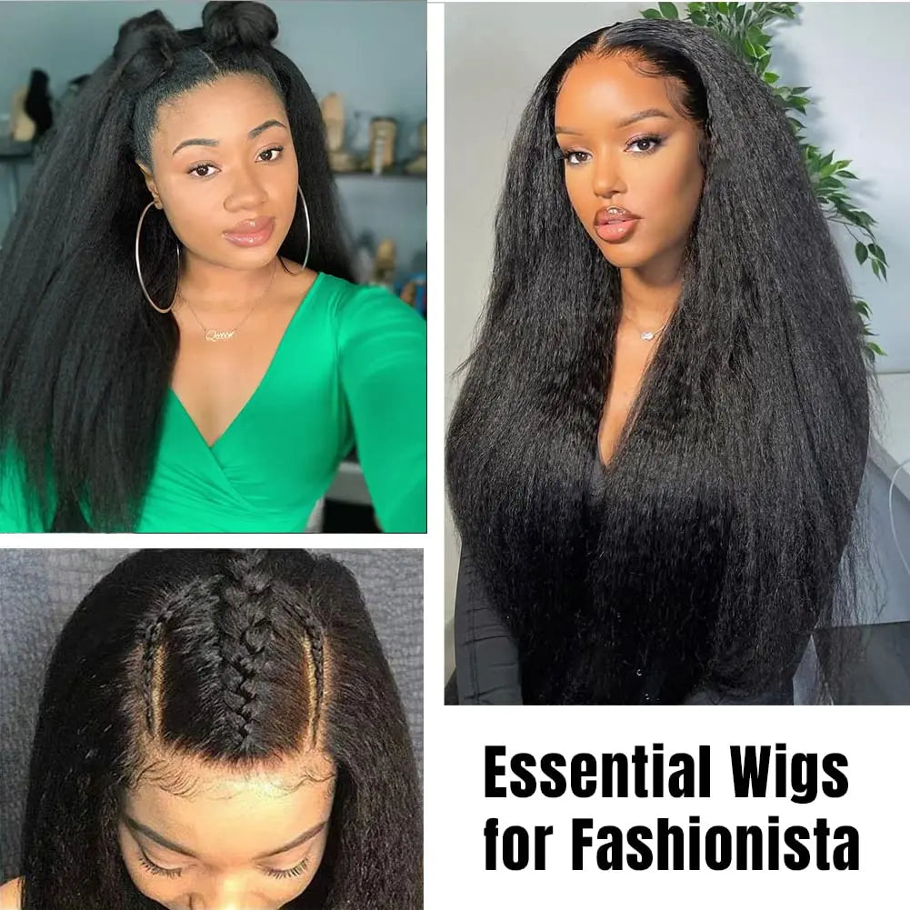 Kinky Straight U-Part Half Wig - JoySky Hair