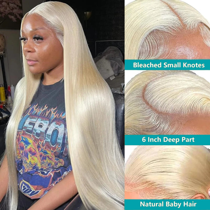 Blonde Straight HD Lace Front Hair Wig