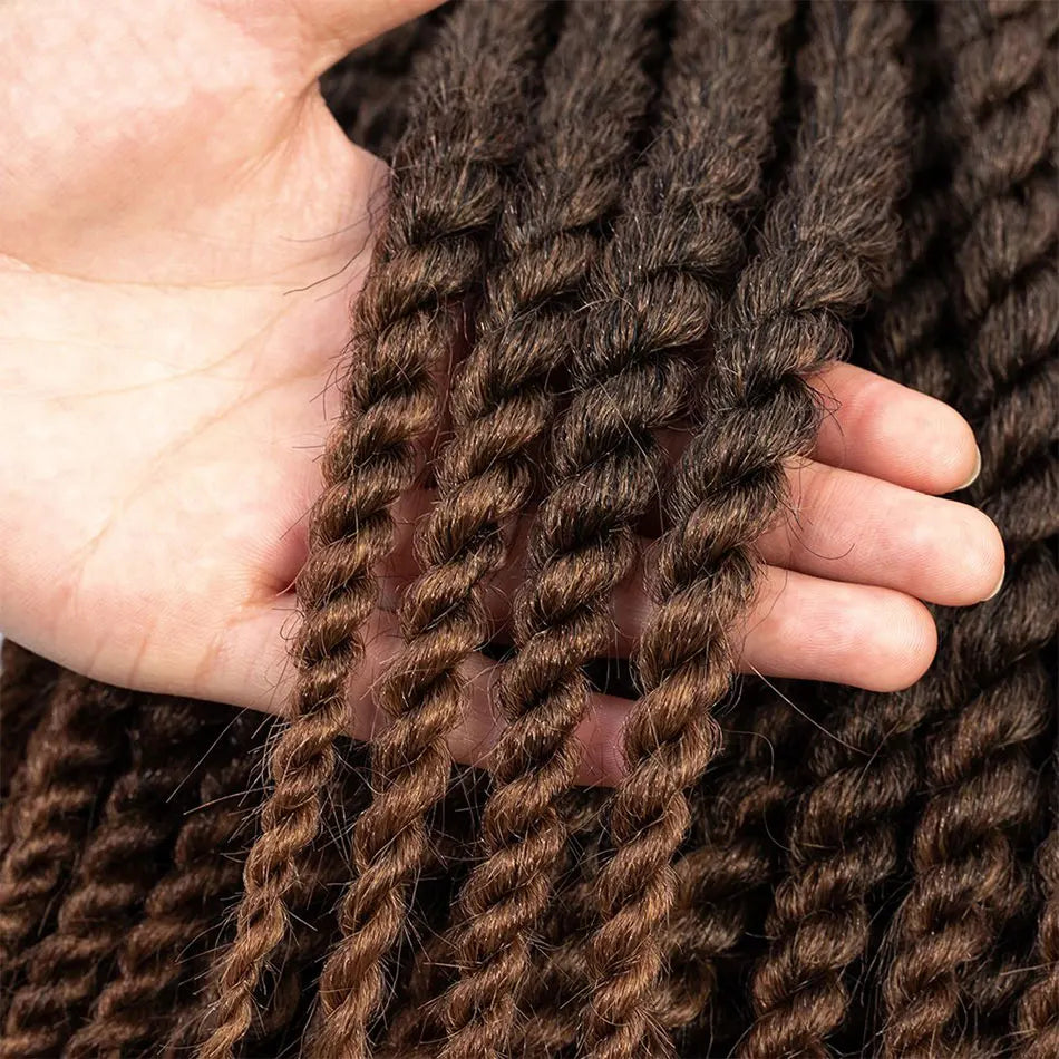 22-Inch Havana Twist Pre-Looped Crochet Hair – 3 Packs