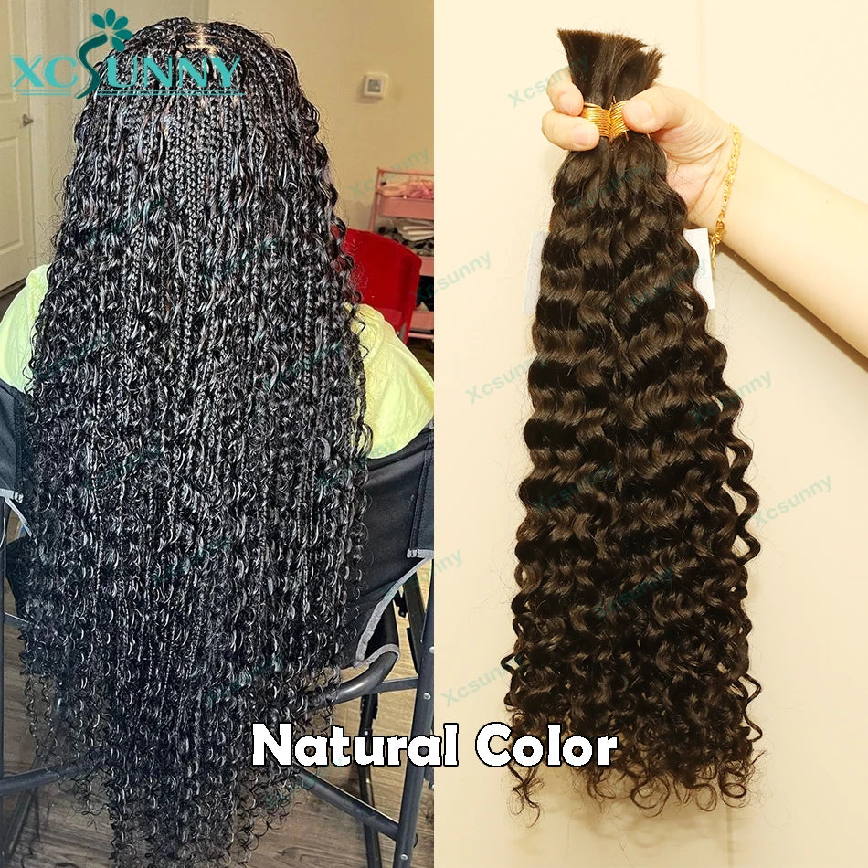 Loose Deep Curly Human Hair for Braiding - JoySky Hair