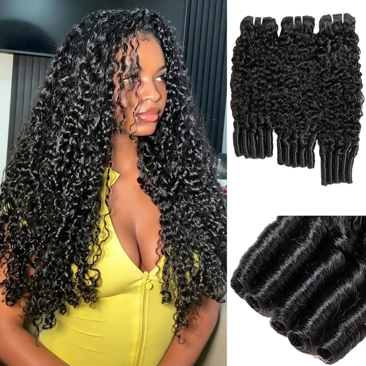 Deep Curly Burmese Human Hair Bundles - JoySky Hair
