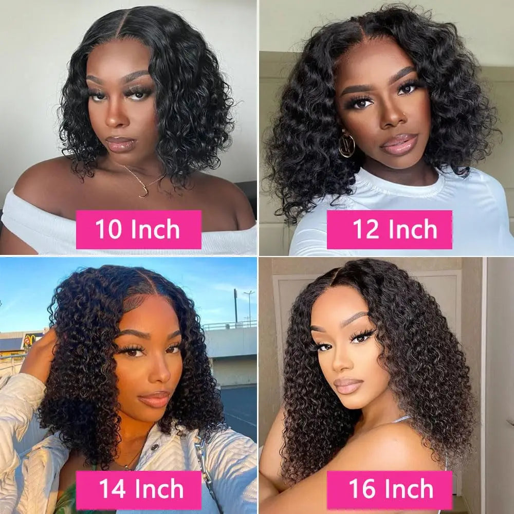 Wear and Go Glueless Curly Hair Wigs Pre Plucked