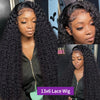 tewjig 30 inch natural deep wave lace frontal wigs 13x4 hd transparent lace front wig human hair brazilian black curly for women