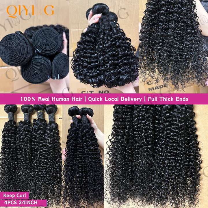 Kinky Curly Burmese Human Hair Bundles