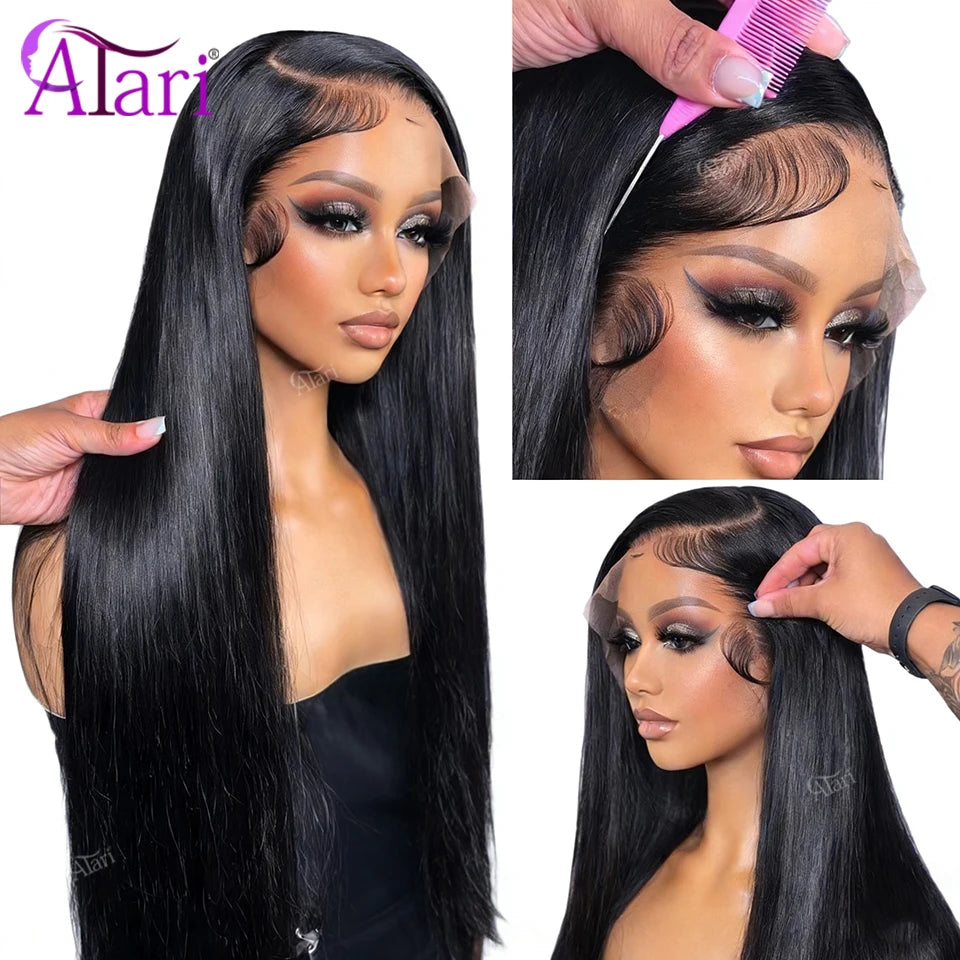 Straight Transparent Lace Front Human Hair Wig - JoySky Hair