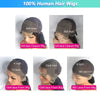 Water Wave Wig 13x4 Lace Front Wig Brazilian Human Hair Wig HD Transparent Swiss Lace Wigs Cheap Wig For Women Remy Casslow Hair