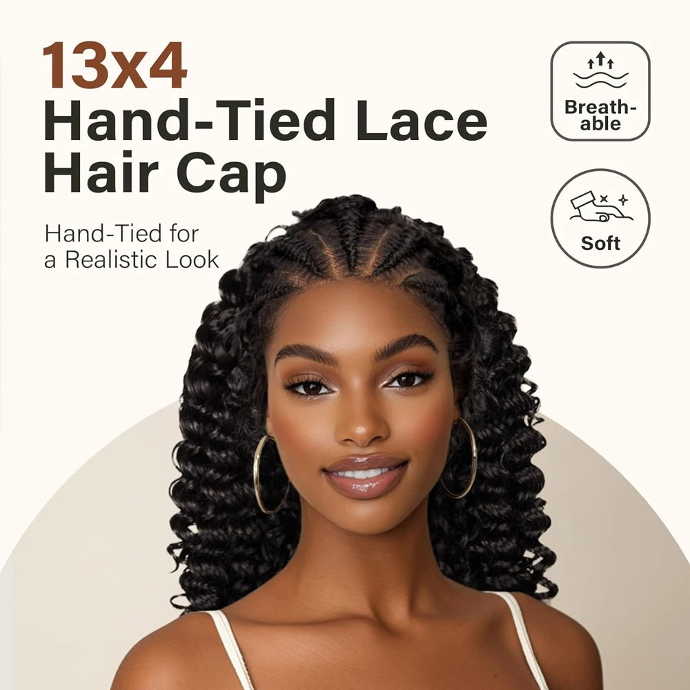 Kinky Curly Braided Lace Front Wig - JoySky Hair