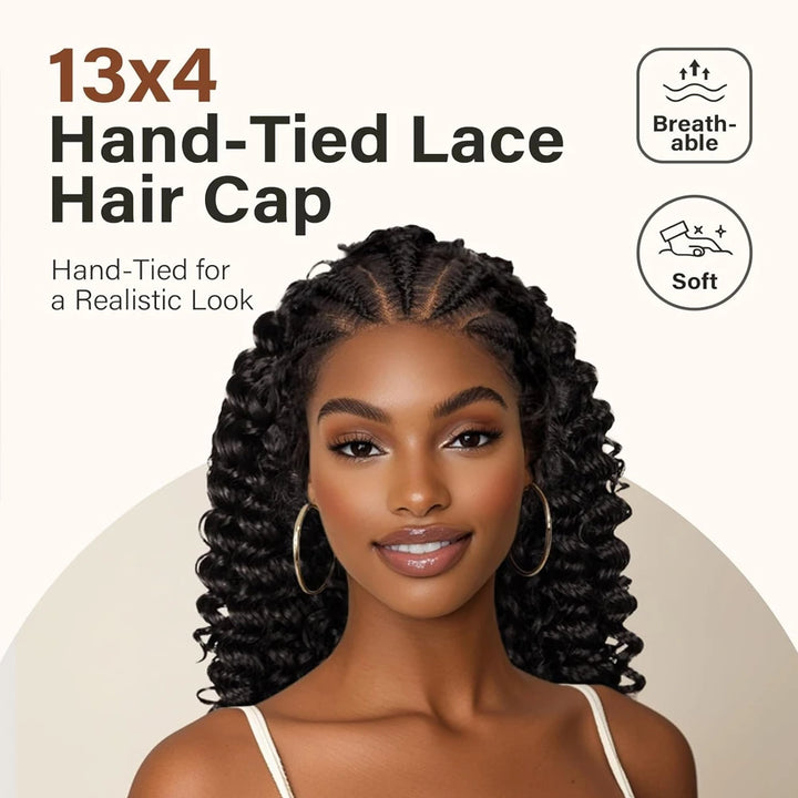 Kinky Curly Braided Lace Front Wig - JoySky Hair