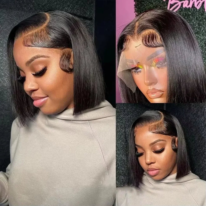 Straight Bob HD Lace Front Human Hair Wig
