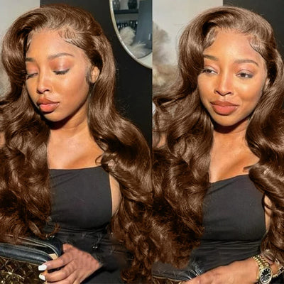#4 Dark Brown Body Wave Bundles 1/3PCS Human Hair Bundles 18-30 Inches Remy Hair Extensions For Women Brazilian Double Weft Draw
