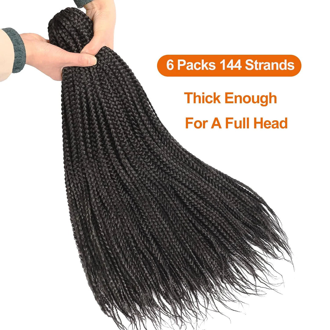 Pre-Looped Box Braided Crochet Hair Wig