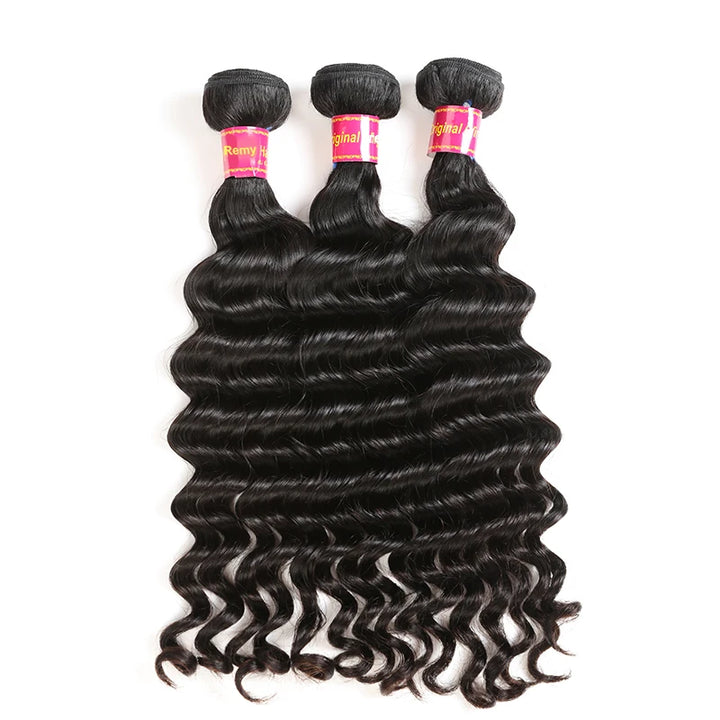 Natural Wave Human Hair Bundles – Soft & Full - JoySky Hair