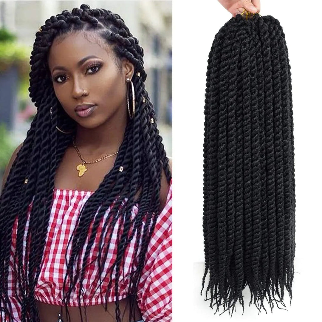 22-Inch Havana Twist Pre-Looped Crochet Hair – 3 Packs