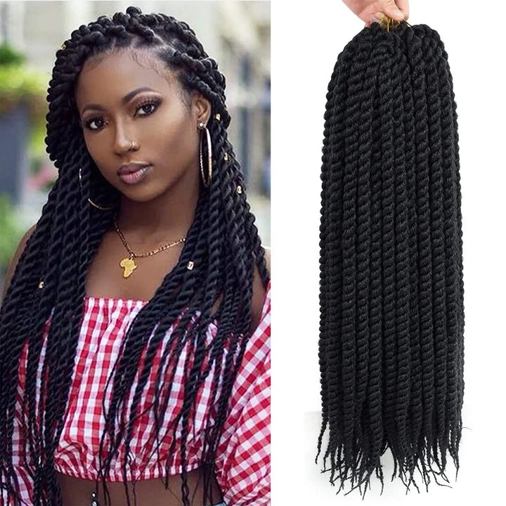 22-Inch Havana Twist Pre-Looped Crochet Hair – 3 Packs