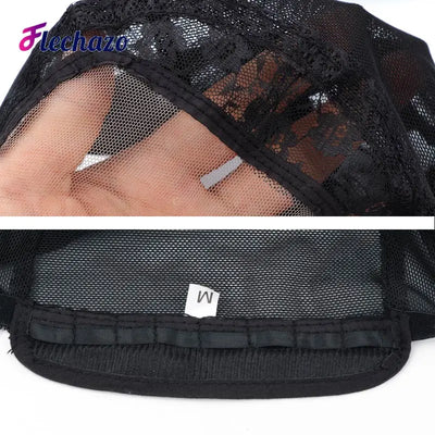 Lace Front Wig Cap For Making Wigs with Adjustable Strap Glueless Swiss Lace Net Weaving Cap to Make Wigs with Closures Frontals
