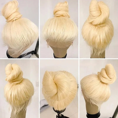 Blonde 360 Lace Frontal Wigs Human Hair 200% Density 613 Stright Lace Front Wig Human Hair Pre Plucked 360 Full Lace Wigs 38inch