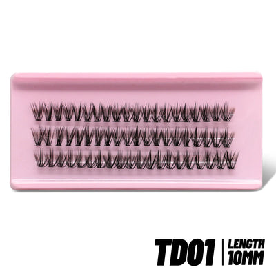 GROINNEYA Lashes Clusters Cat Eyelashes Wispy Individual Lashes Extensions Volume Fluffy Clusters Lashes DIY Eyelashes Makeup