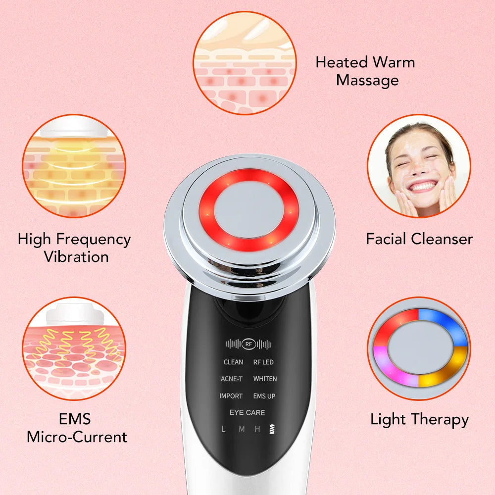 7 in 1 Face Lift Devices RF&EMS Microcurrent Skin