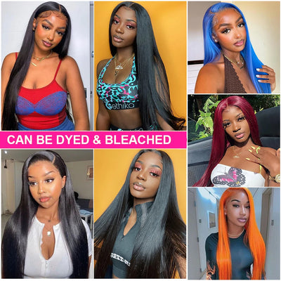 360 Lace Front Human Hair Wigs Brazilian Straight