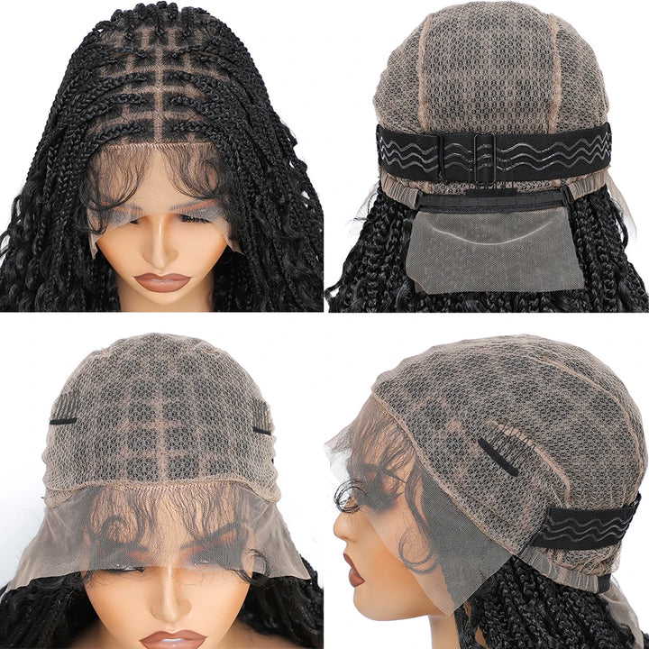 24-Inch Goddess Box Braid Lace Wig - JoySky Hair