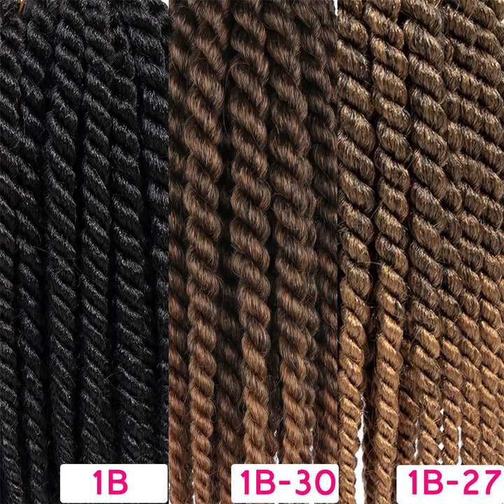 22-Inch Havana Twist Pre-Looped Crochet Hair – 3 Packs