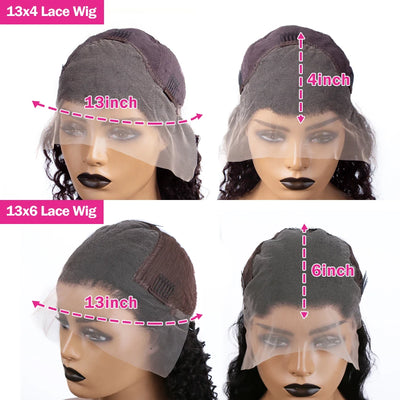 13x4 HD Lace Front Human Hair Wigs Straight 13x6 Transparent Lace Frontal Human Hair Wigs Pre Plucked Lace Wigs For Women 250%