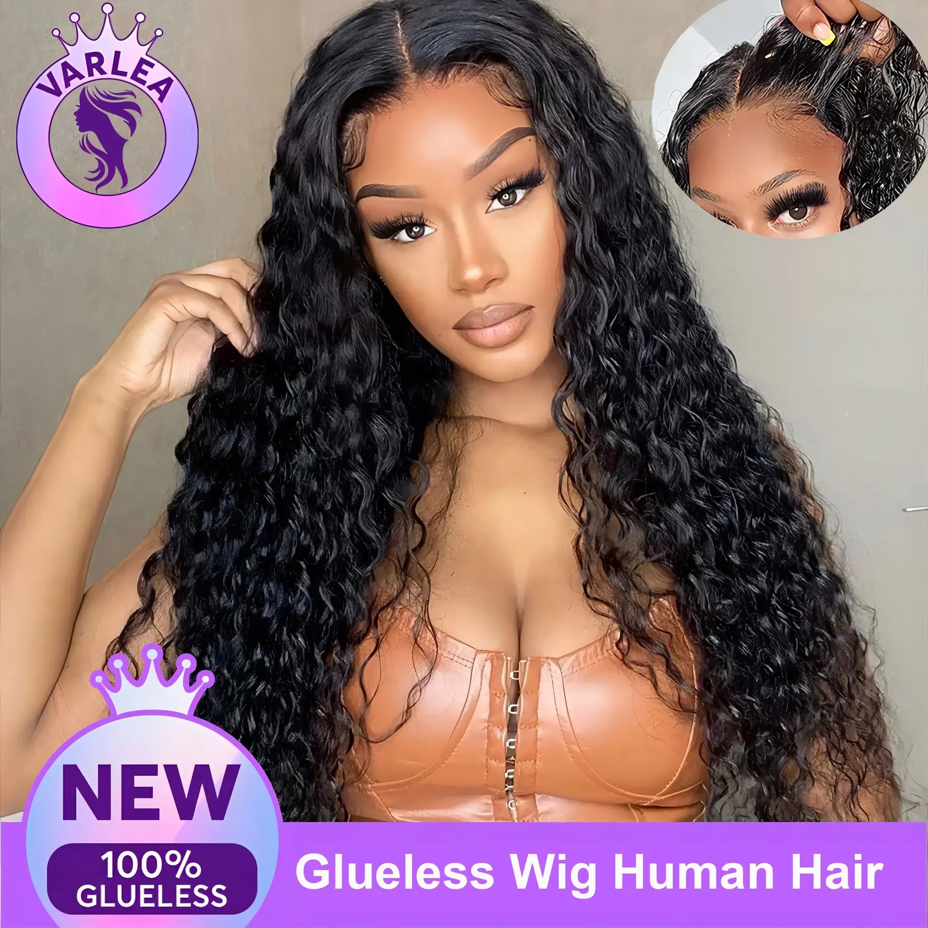 Wear and Go Glueless Wig 100% Human Hair 30 inch Deep Wave 4x4 5x5 Hd Lace Closure Wig Pre Cut Lace Curly Wigs Ready To Wear Wig