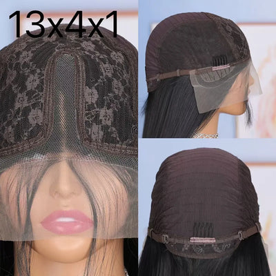 Deep Curly Black 99J Burgundy Color Short Bob Cut 13X4X1 Lace Front Synthetic Wig Preplucked Cosplay Daily Soft Wedding Gifts