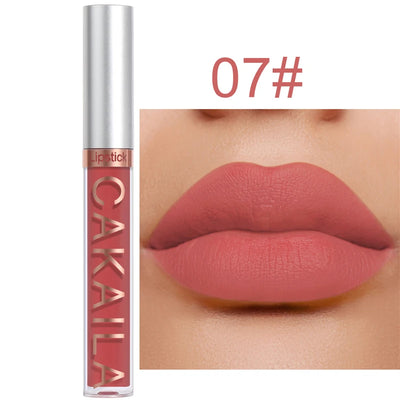 Dark Red Matte Lip Gloss 18 Color Velvet Lip Glaze LongLasting Waterproof Liquid Lipstick Natural Makeup Sexy for Women Lip Tint