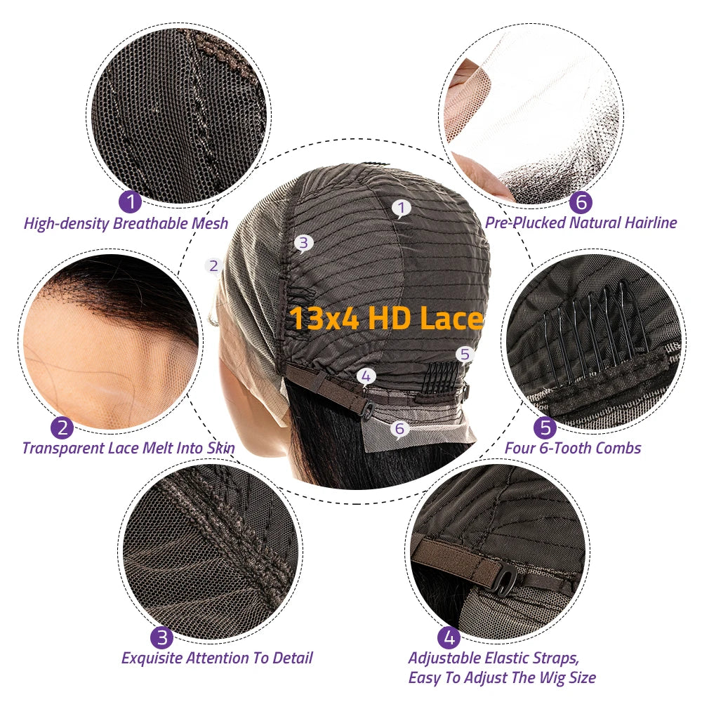 Highlight Body Wave HD Lace Front Human Hair Wig