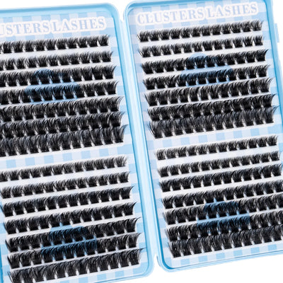 Lashes Cluster DIY Lash Extension Mixed Tray Clusters Eyelashes Soft Natural Individual Lashes Reuseable With Lash Tweezer