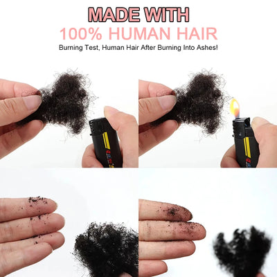 Snwprin 16 Inch Afro Kinky Bulk Natural Color 4C Human Hair For Braiding Brazilian Hair 100% Human Hair For Dreadlock Extensions